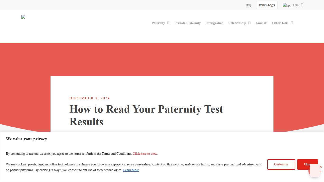 How To Read Your Paternity DNA Test Results - DNA Diagnostics Center (DDC)